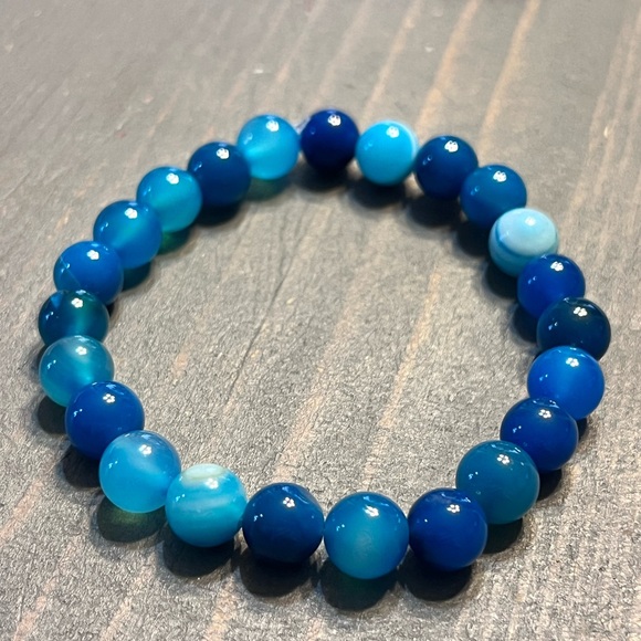 Hand Crafted Jewelry - 3/$15 Hand Crafted Blue Beaded Bracelet
